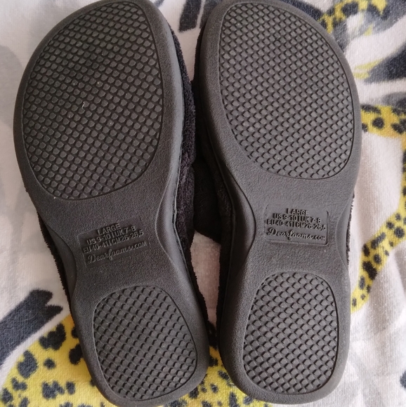 Woman's Dearfoams slipper sandals Size large - Picture 2 of 2